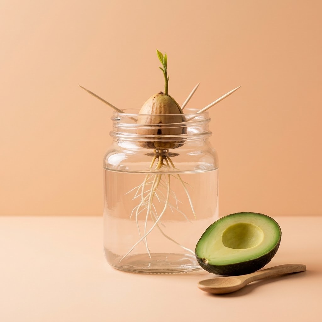 Aguacate en agua