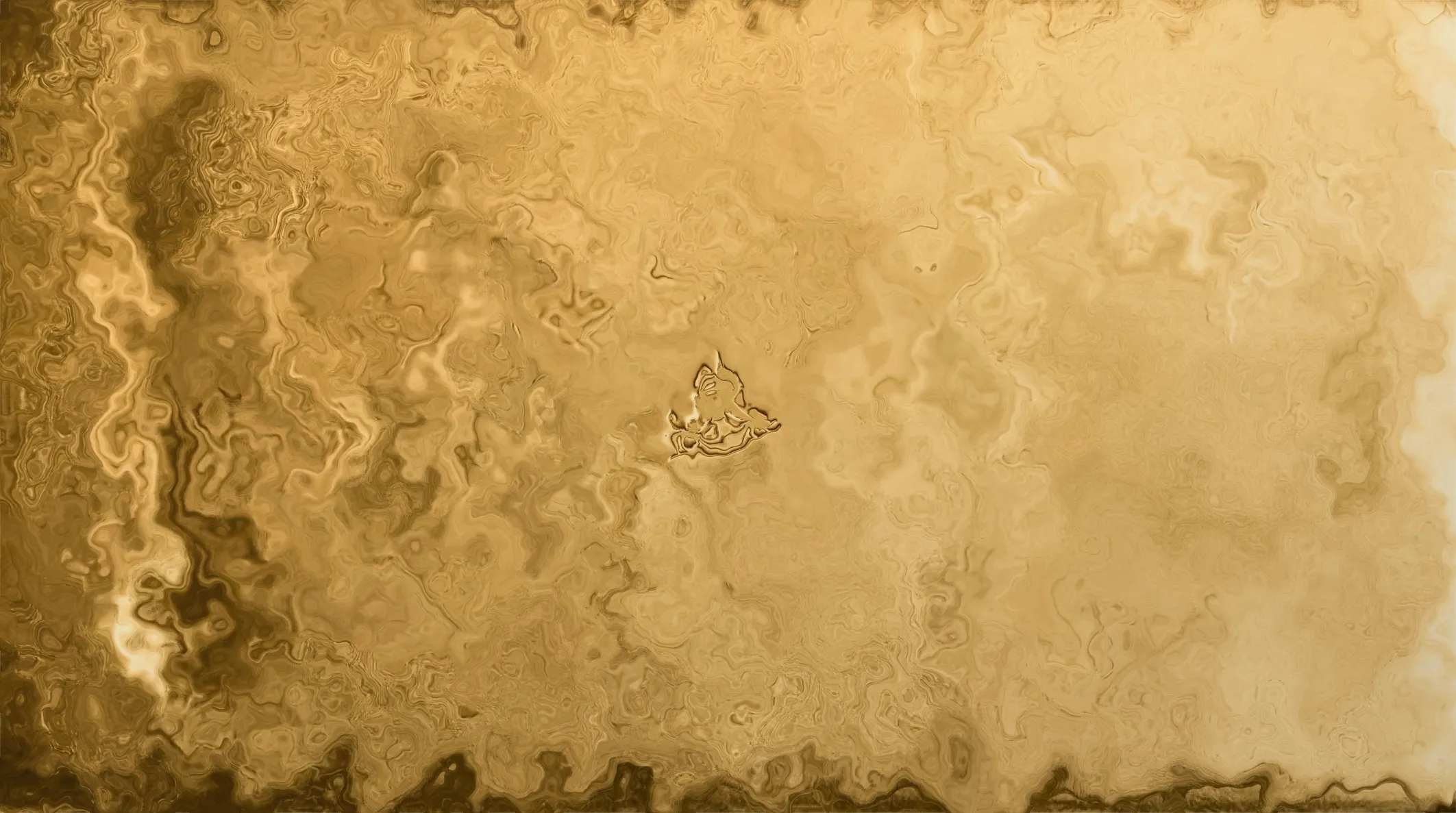 Abstract swirled pattern in shades of brown and beige with a central dark irregular shape.