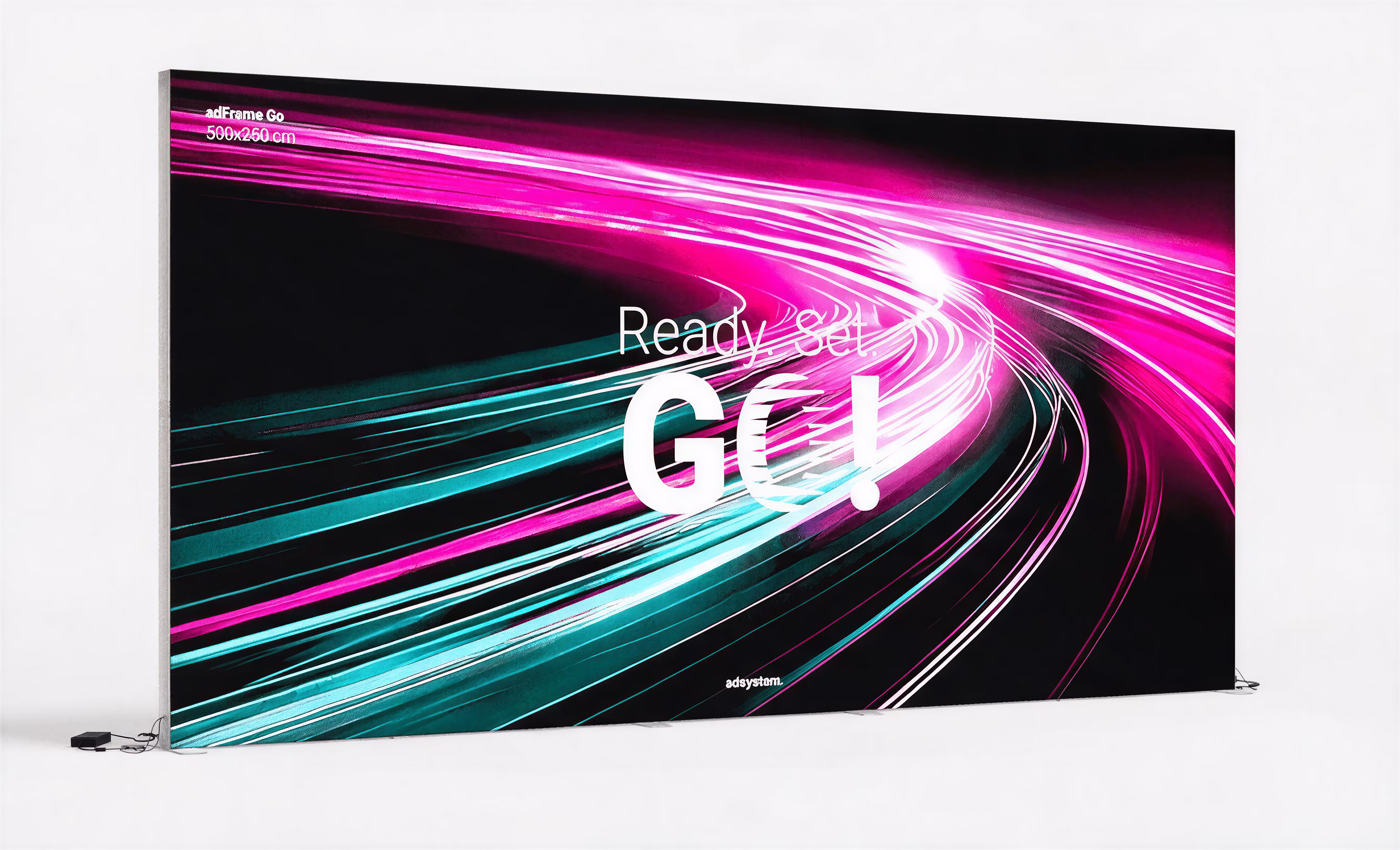READY, SET, GO! NOWY LIGHTBOX adFrame GO