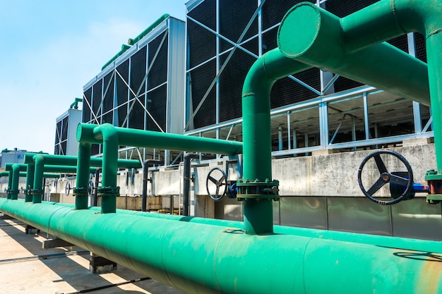 Rooftop HVAC cooling units