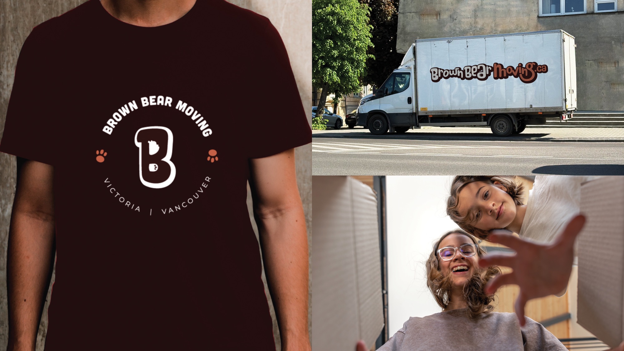 Brown Bear Moving uniform and truck