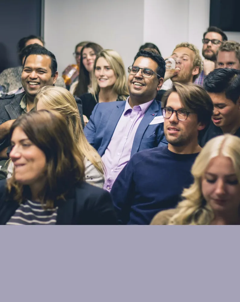 Audience seated at a public event