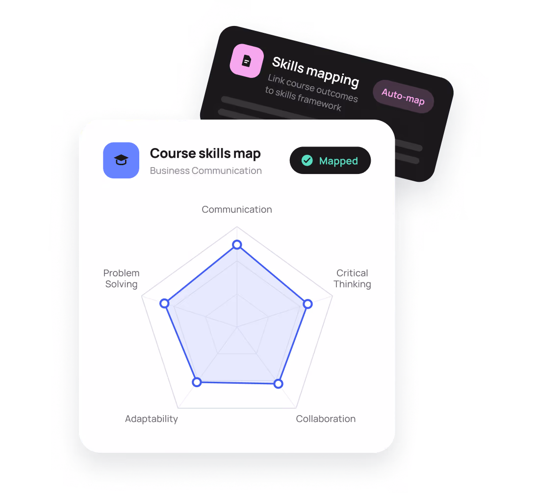 Verified Skills Passport profile linked to learner evidence