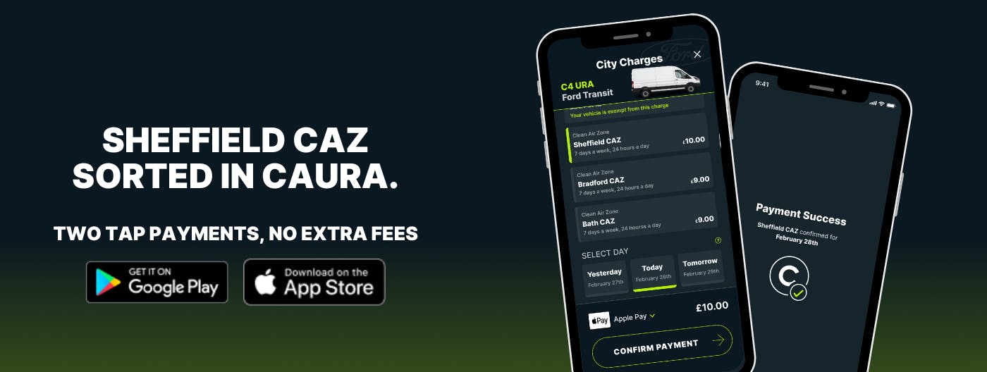 Pay the Sheffield Clean Air Zone charge in Caura