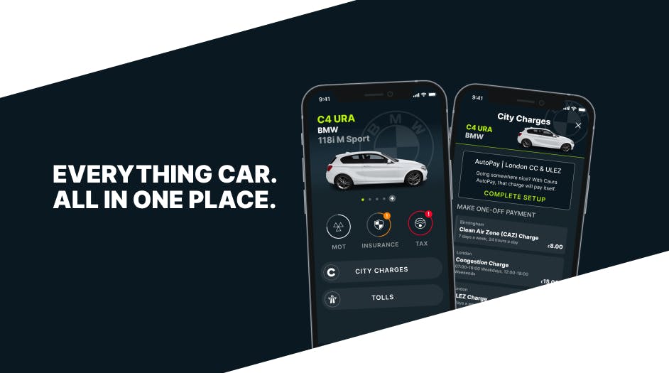 image showing Caura app product screens