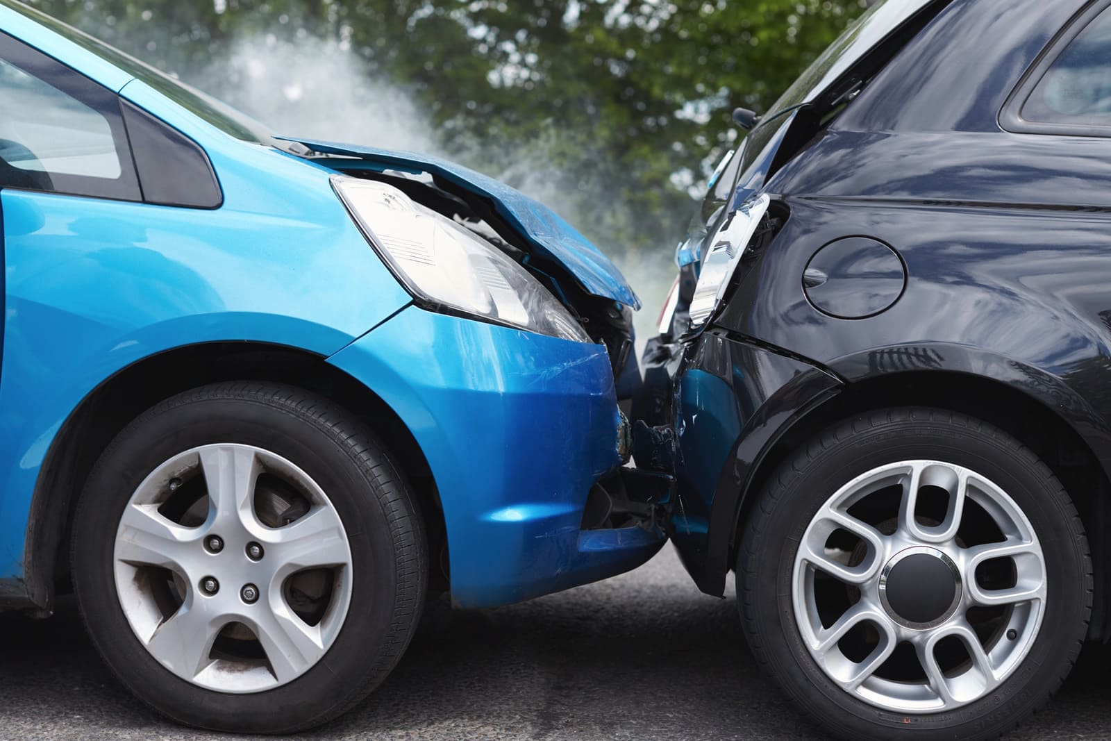 Minor car collision