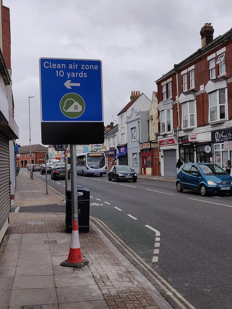 Clean Air Zone charging sign