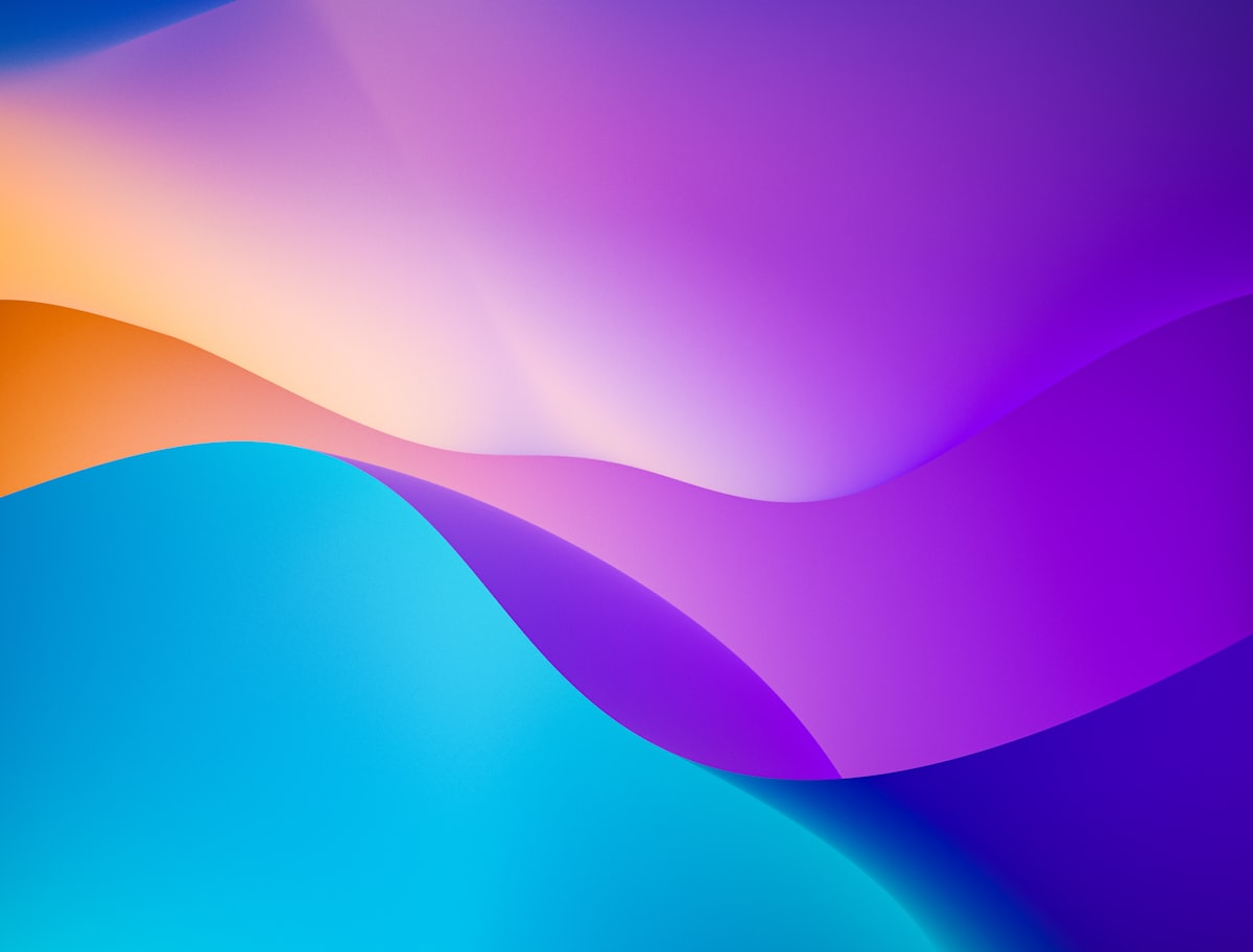 Abstract colorful 3D shapes