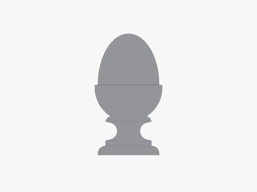 Acorn finial