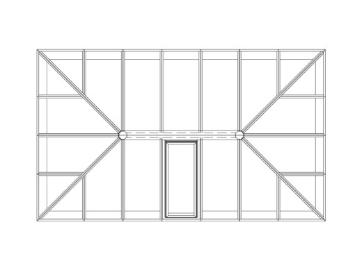 Drawing of the Tuck's Wood Heritage series The Sandringham roof lantern