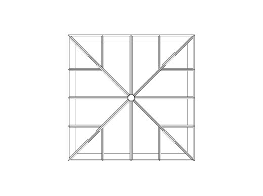 Drawing of the Tuck's Wood Heritage series The Felbrigg roof lantern
