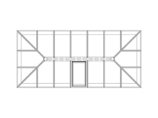 Drawing of the Tuck's Wood Heritage series The Oxburgh roof lantern