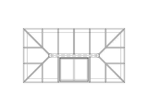 Drawing of the Tuck's Wood Heritage series The Holkham roof lantern