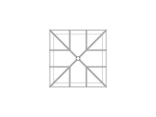 Drawing of the Tuck's Wood Heritage series The Earlham roof lantern