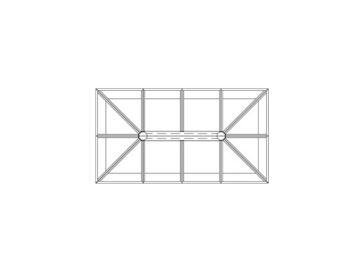 Drawing of the Tuck's Wood Heritage series The Barsham roof lantern