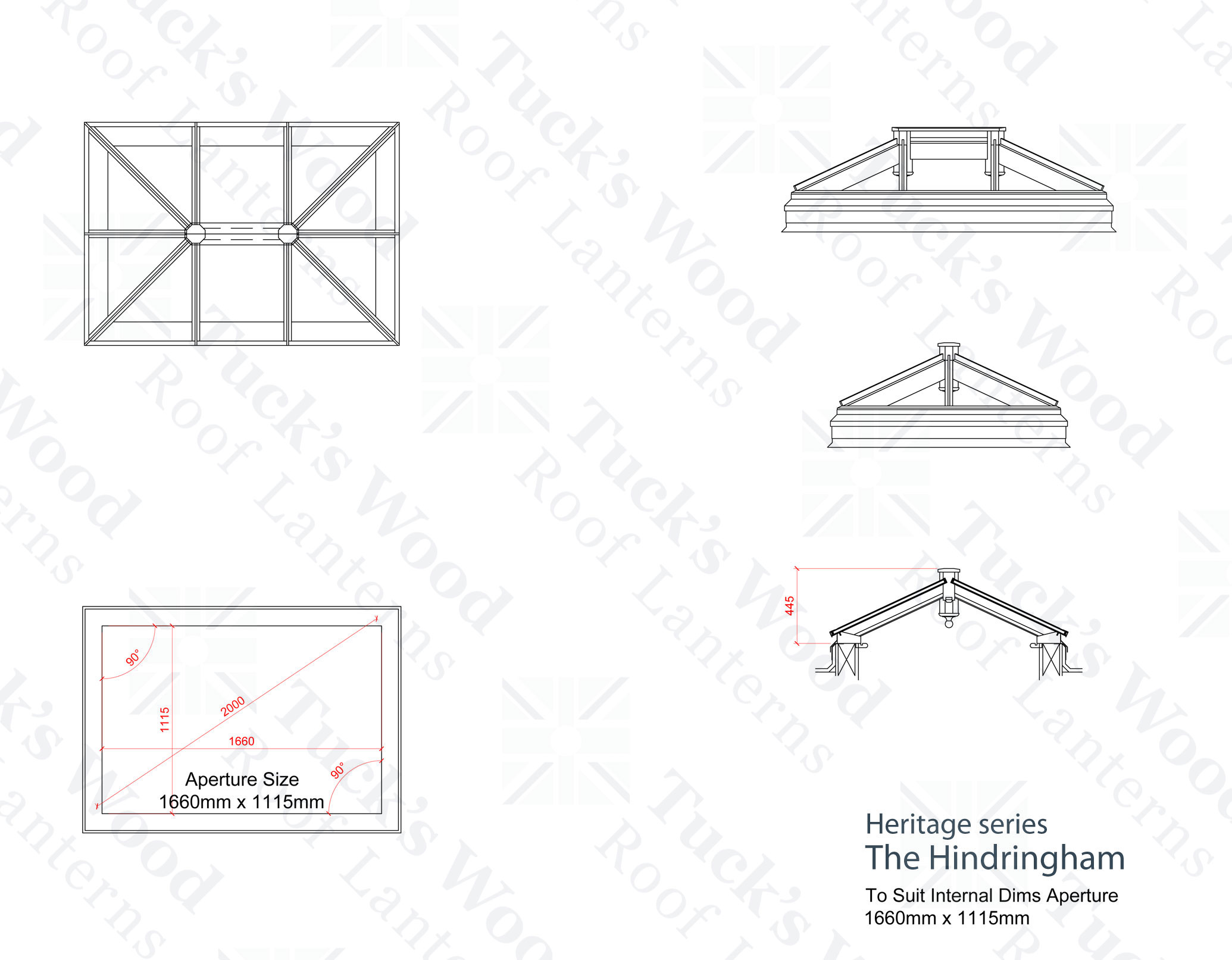 Full dimensioned drawing set, Heritage series The Hindringham