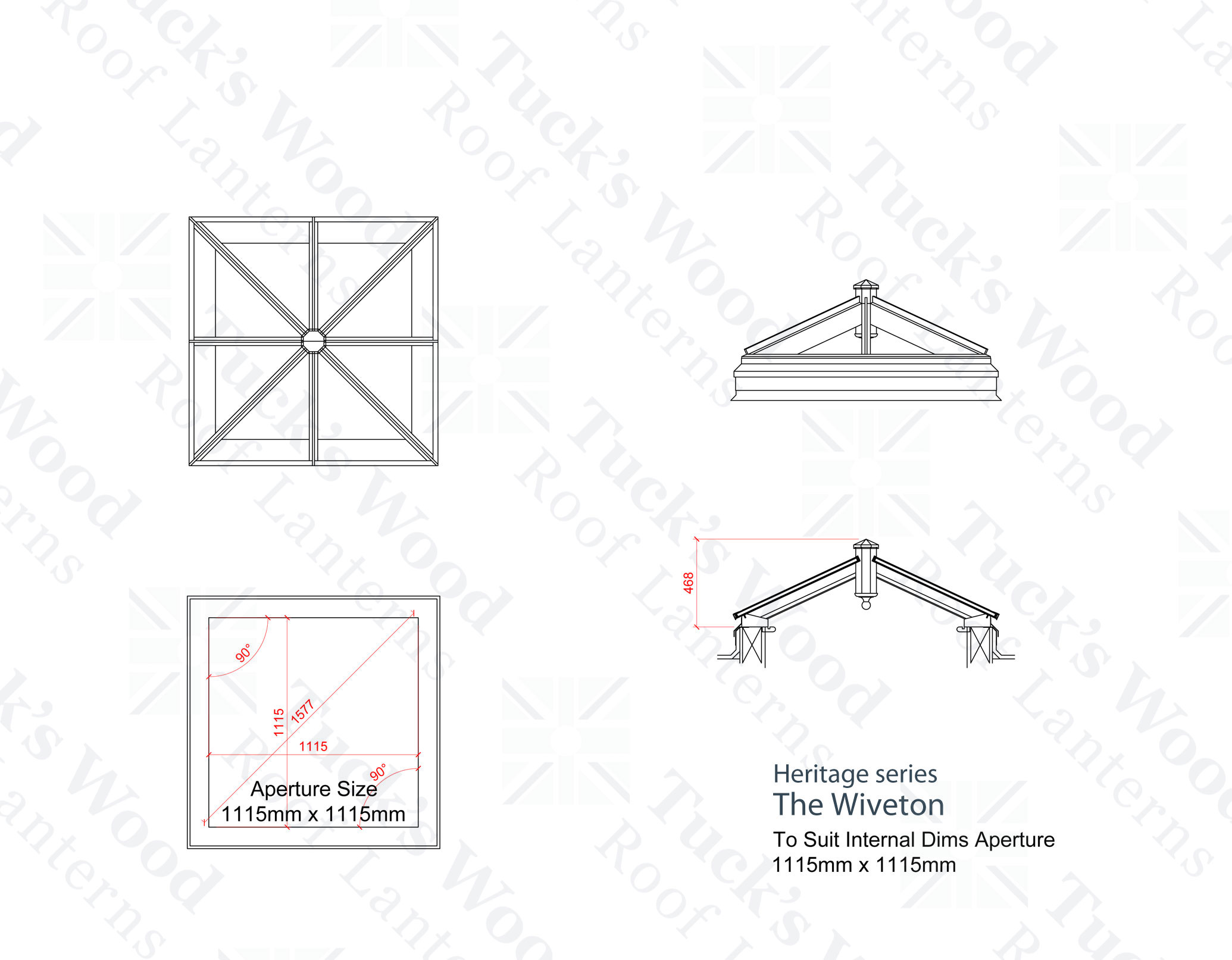 Full dimensioned drawing set, Heritage series The Wiveton
