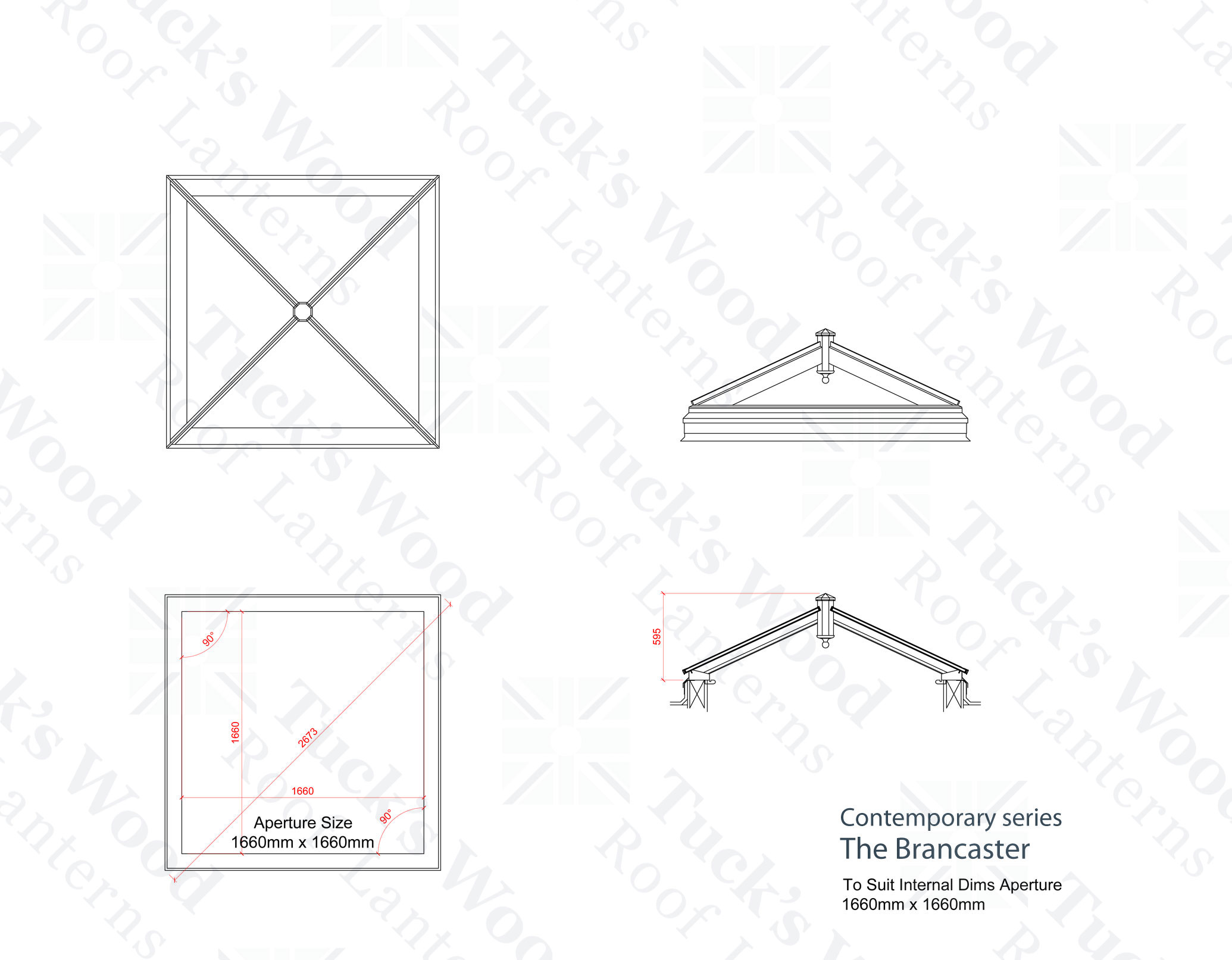 Full dimensioned drawing set, Contemporary series The Brancaster