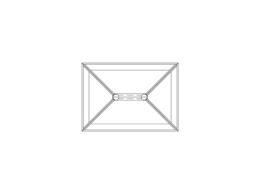 Drawing of the Tuck's Wood Contemporary series The Weybourne roof lantern