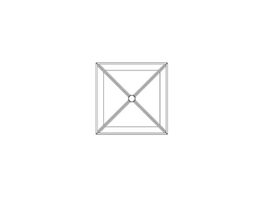 Drawing of the Tuck's Wood Contemporary series The Thornham roof lantern