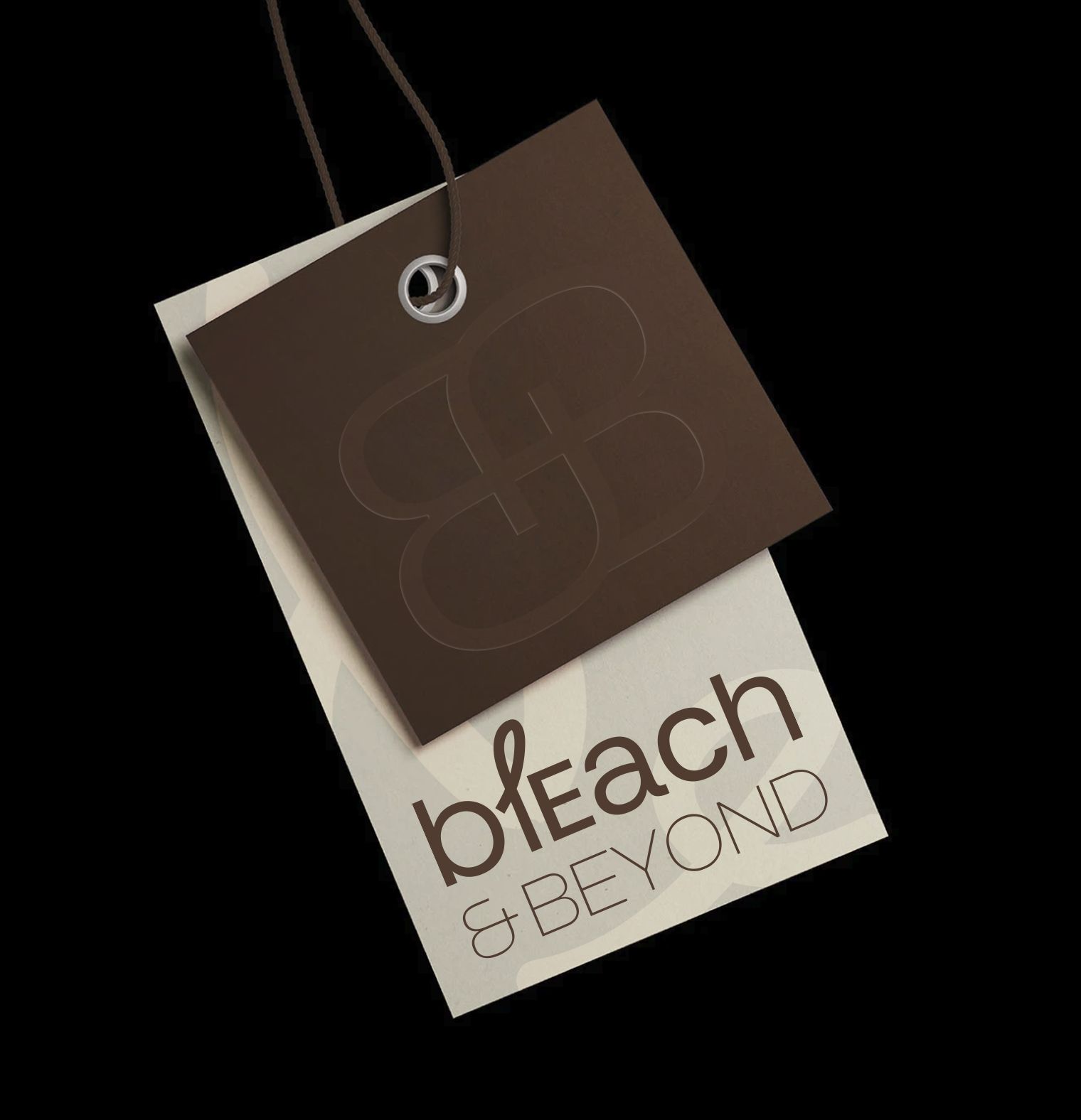 Kledinglabels met het logo van Bleach and beyond