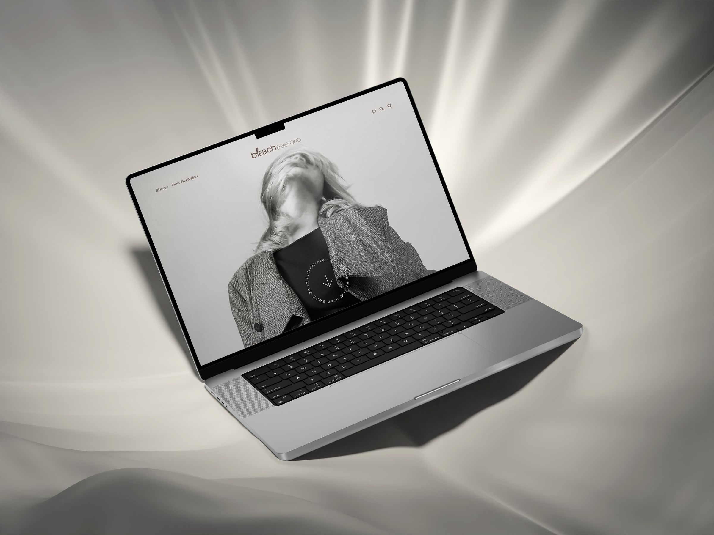 Laptop met de website van Bleach and beyond