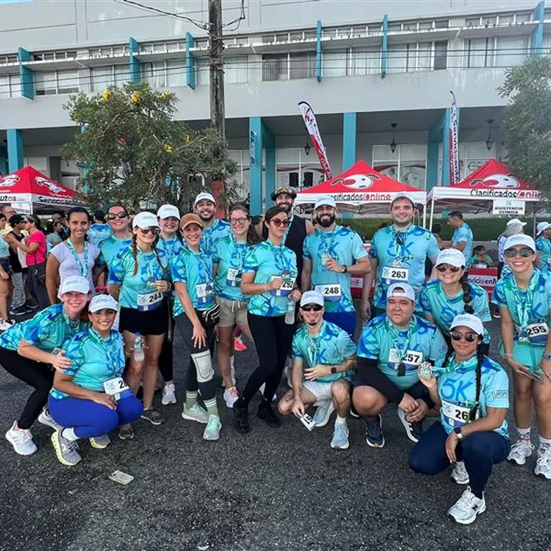 PharmPix team gathered at a 5K event