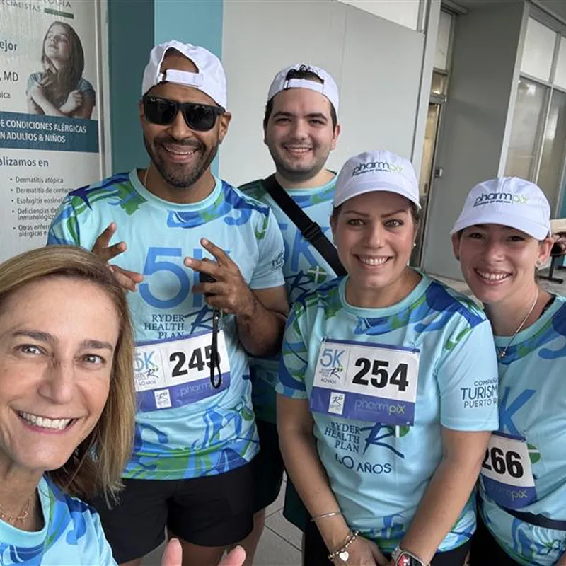 PharmPix team members at a 5K event