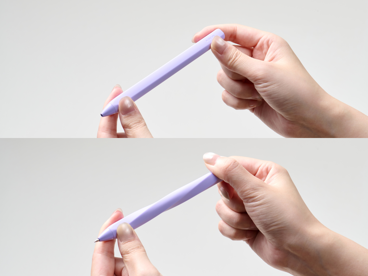 Close-up showing the twist-out mechanism of the KACO TWIST pen