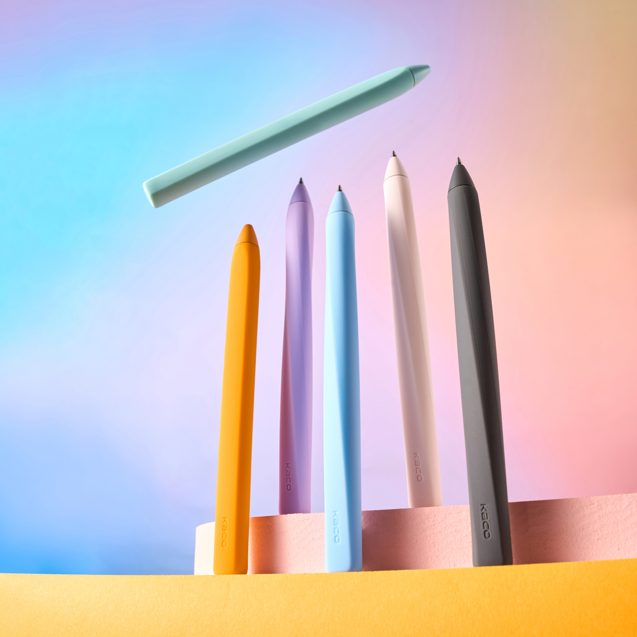 KACO TWIST gel ink pens in multiple barrel colours