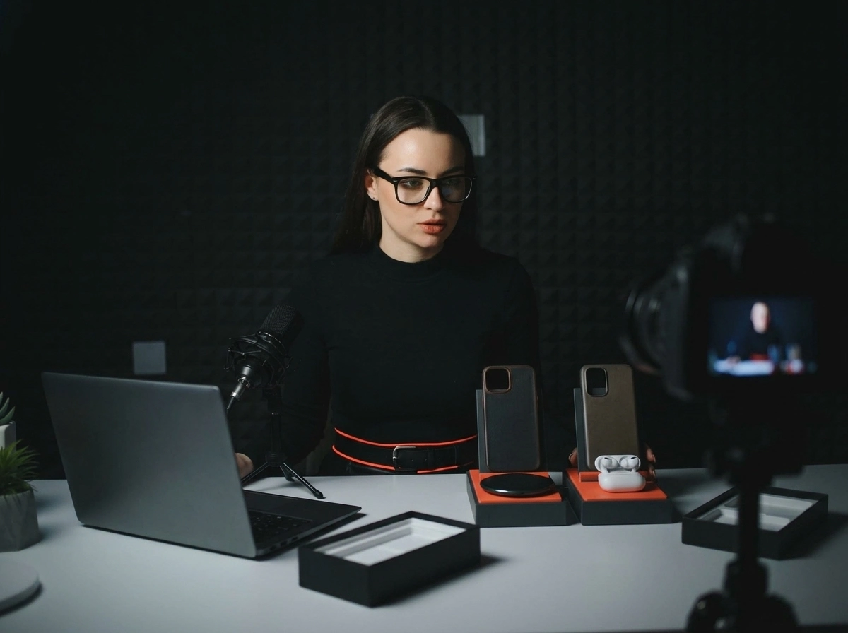 Creator presenting new accessories