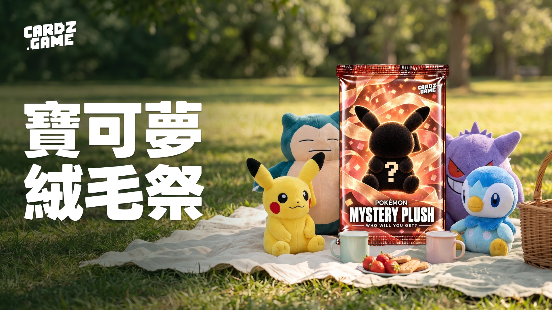 CARDZ.GAME 寶可夢絨毛祭繁中橫幅。