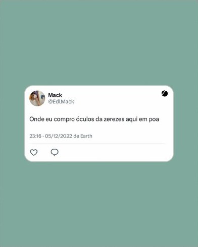Post com tweet