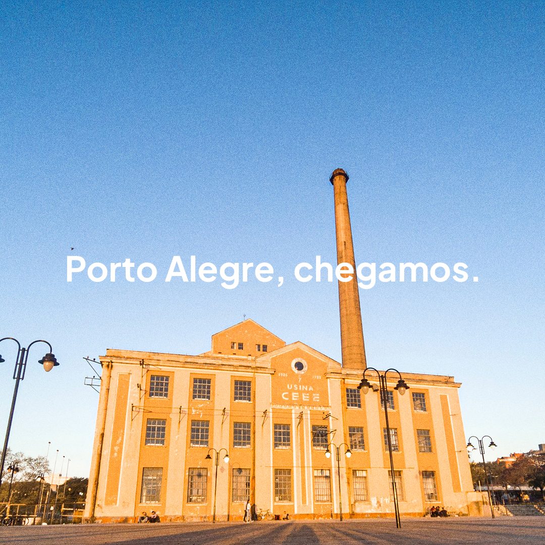 Peça Porto Alegre, chegamos sobre a Usina do Gasômetro