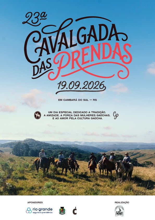 Cartaz da 23ª Cavalgada das Prendas