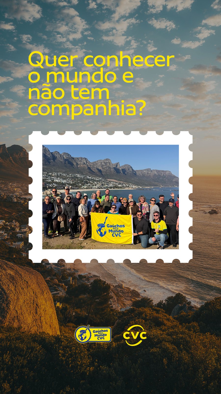 Anúncio de tráfego no formato cartão-postal