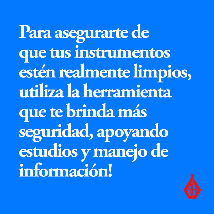 Post em espanhol sobre limpeza de instrumentos