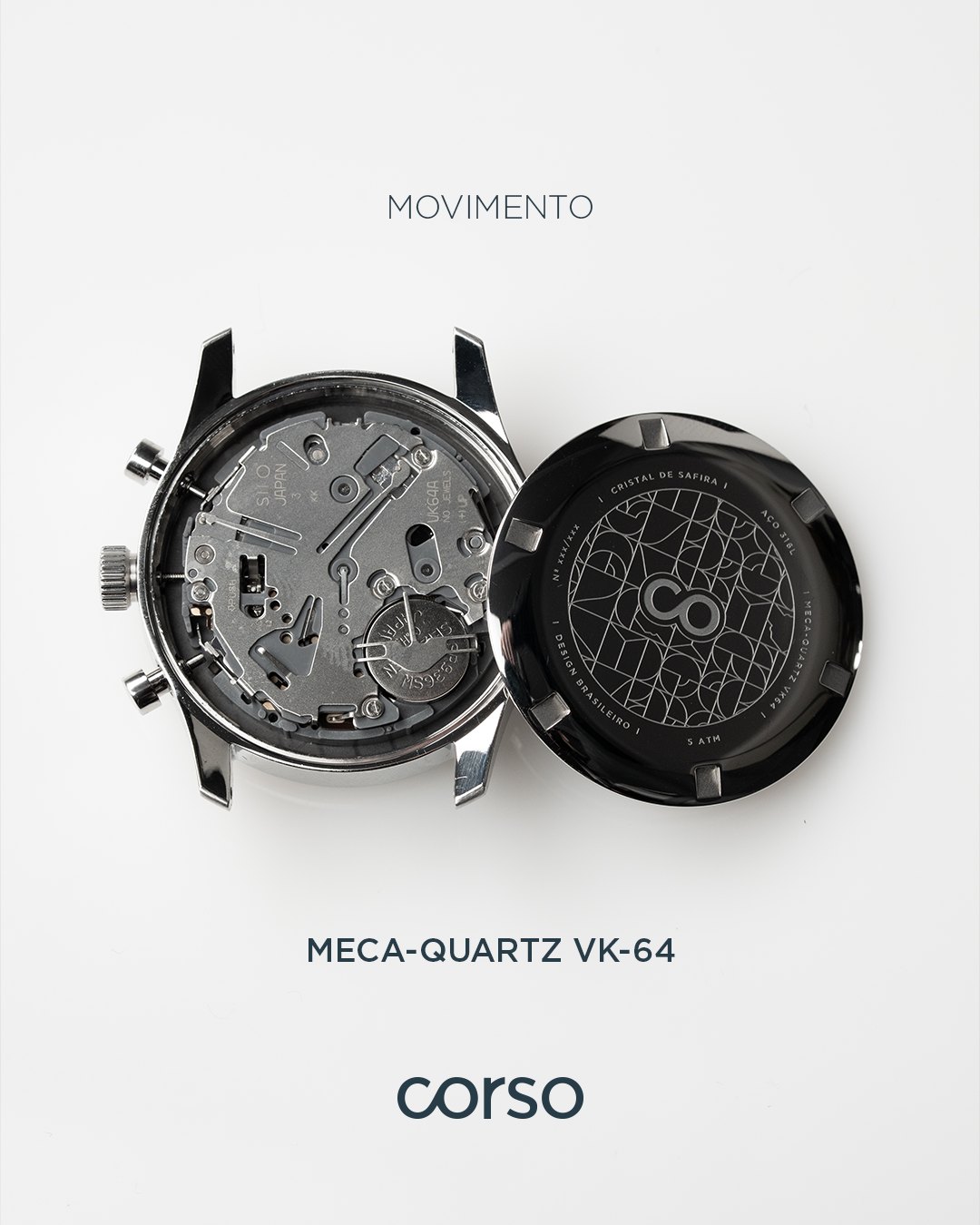 Movimento Meca-Quartz VK-64