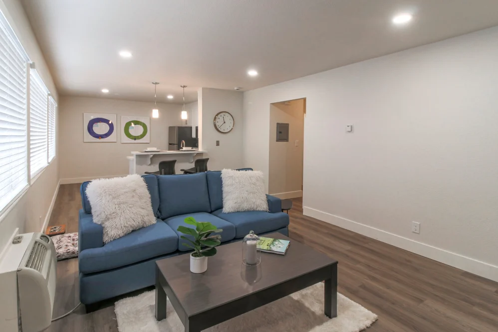 Living room with decor