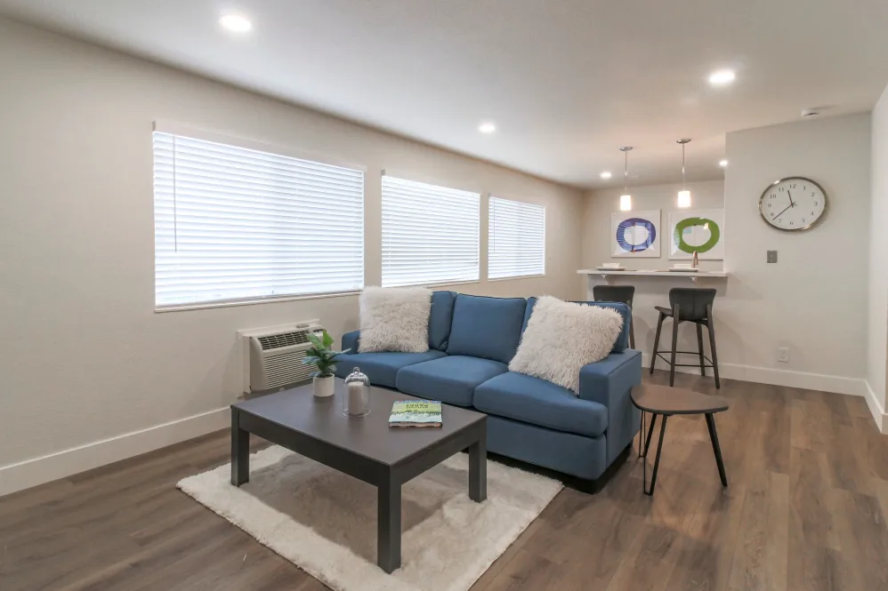 Living room with decor