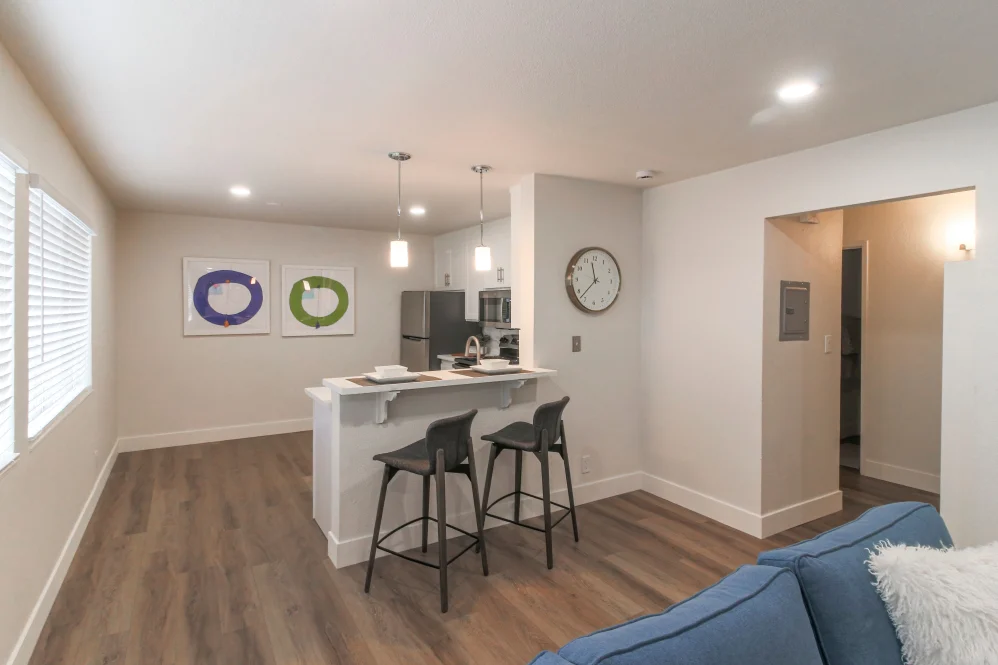 Living room with decor