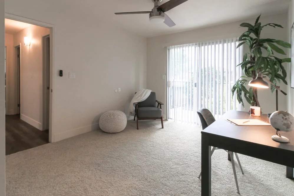 Bedroom with decor