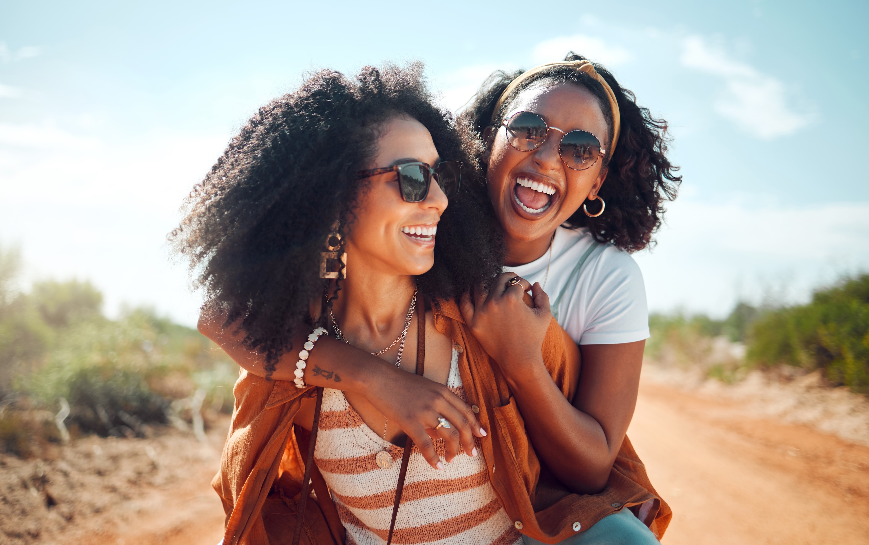 Girls laughing stock image