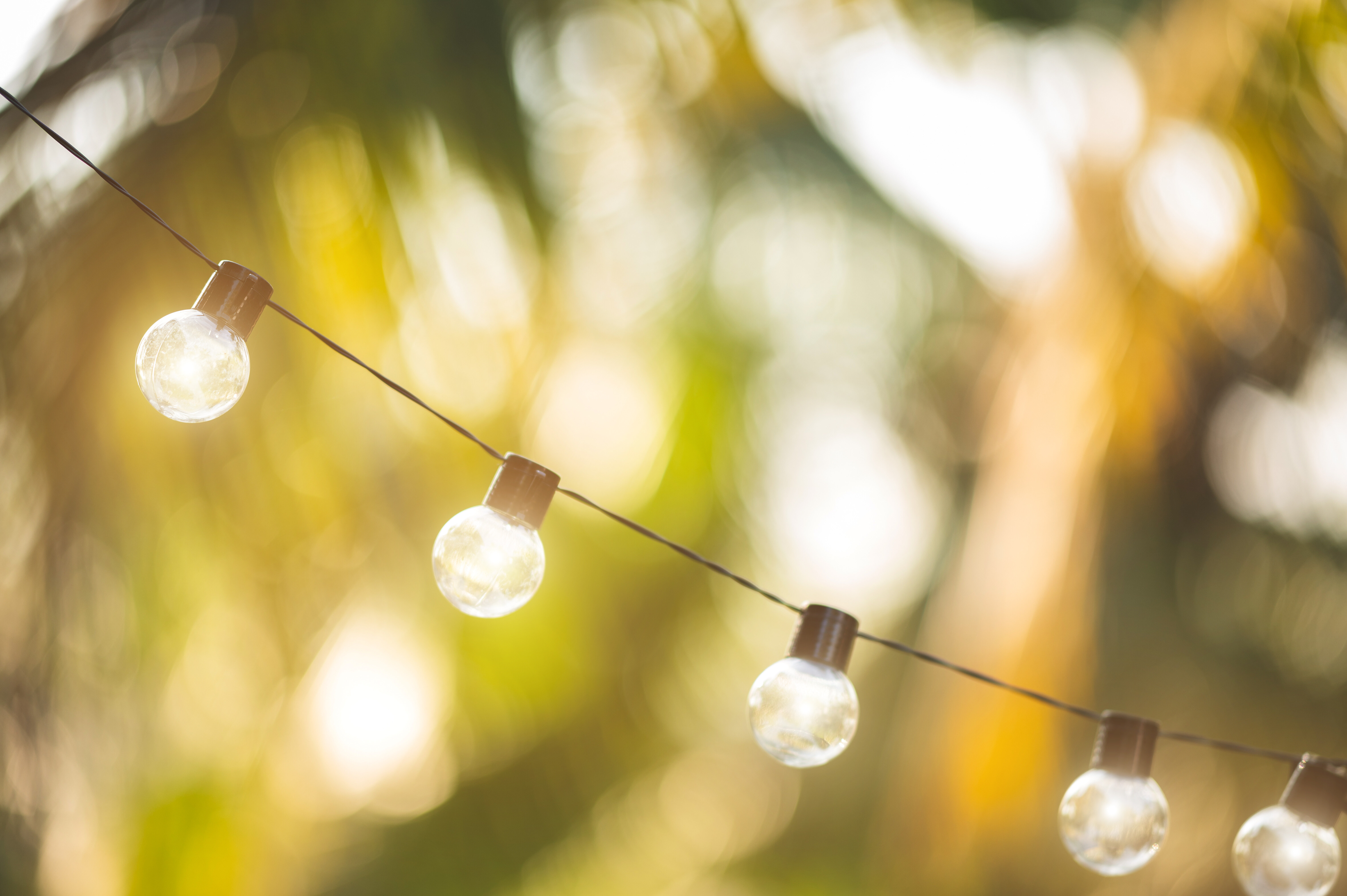 String lights stock image