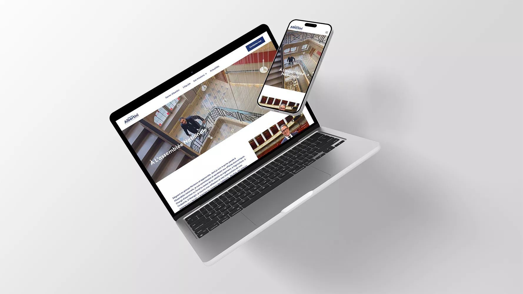 Section de contenus du site de Xavier Albertini