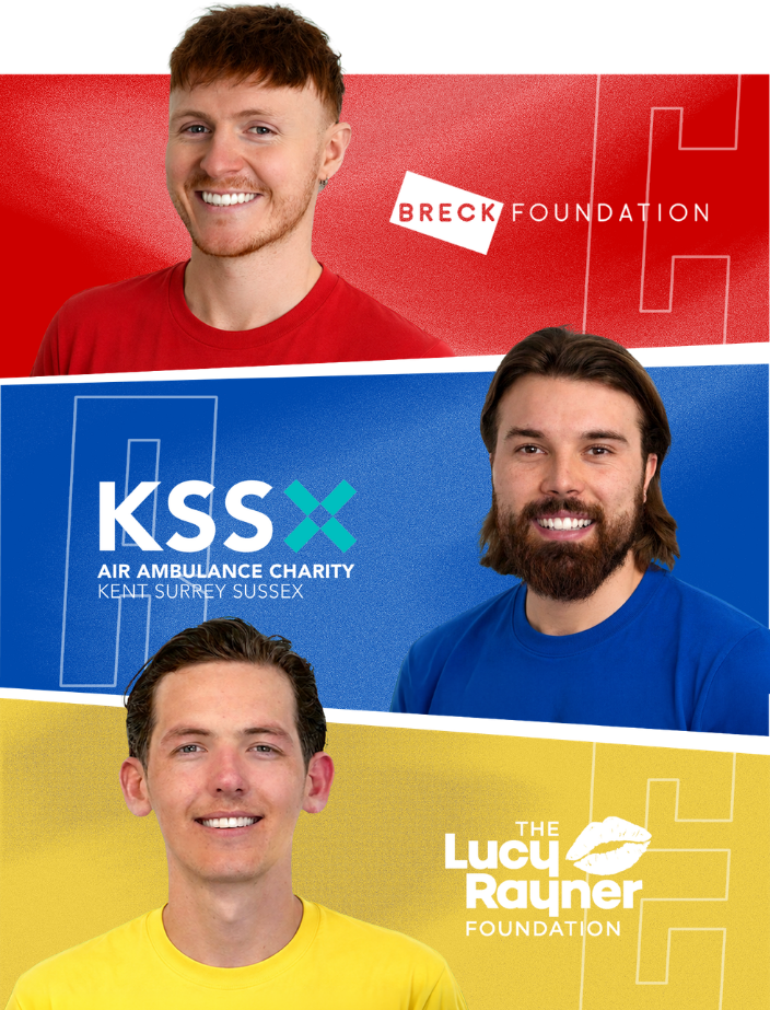 The three shortlisted charities