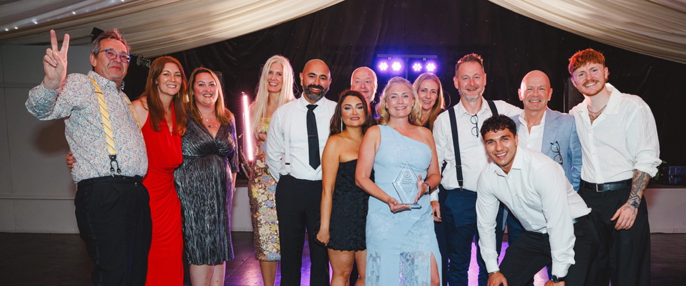 Best Team Fundraising award at the Agents Giving Summer Party
