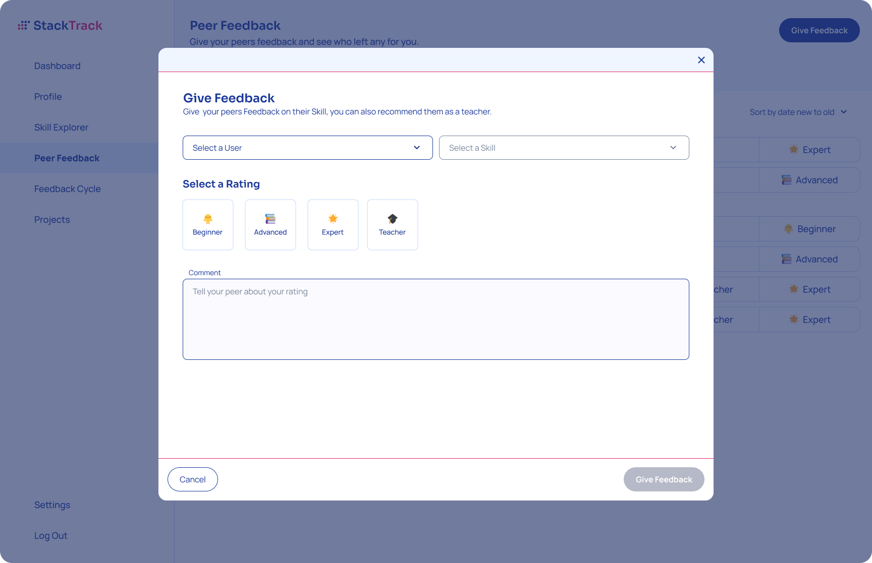 stacktrack skill explorer view v2