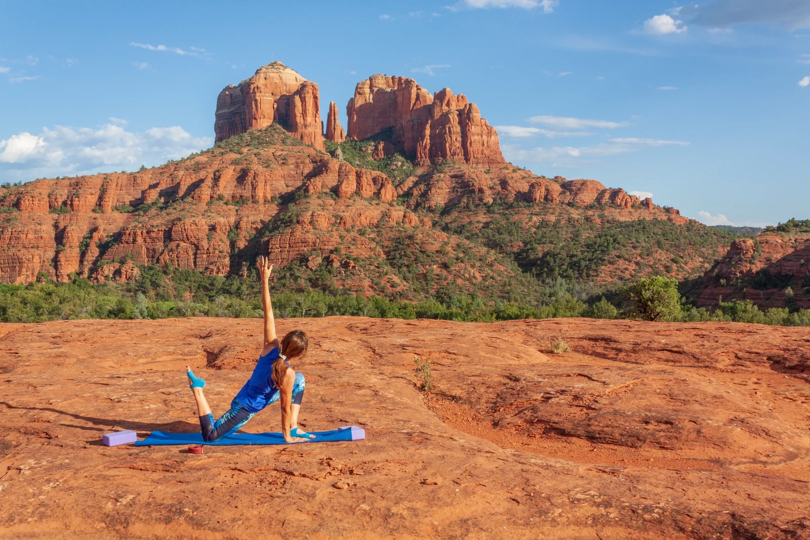 Yoga and wellness session in Sedona