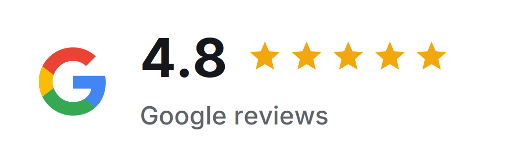 Hubert Google reviews rating badge